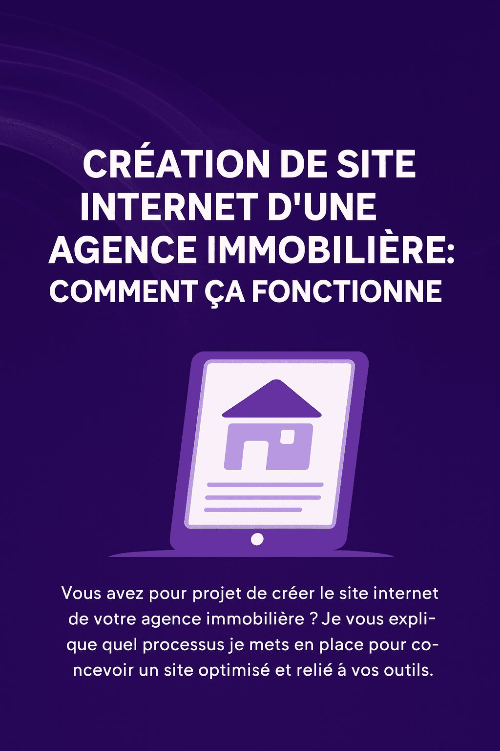 Projet de site internet pour agence immobiliere